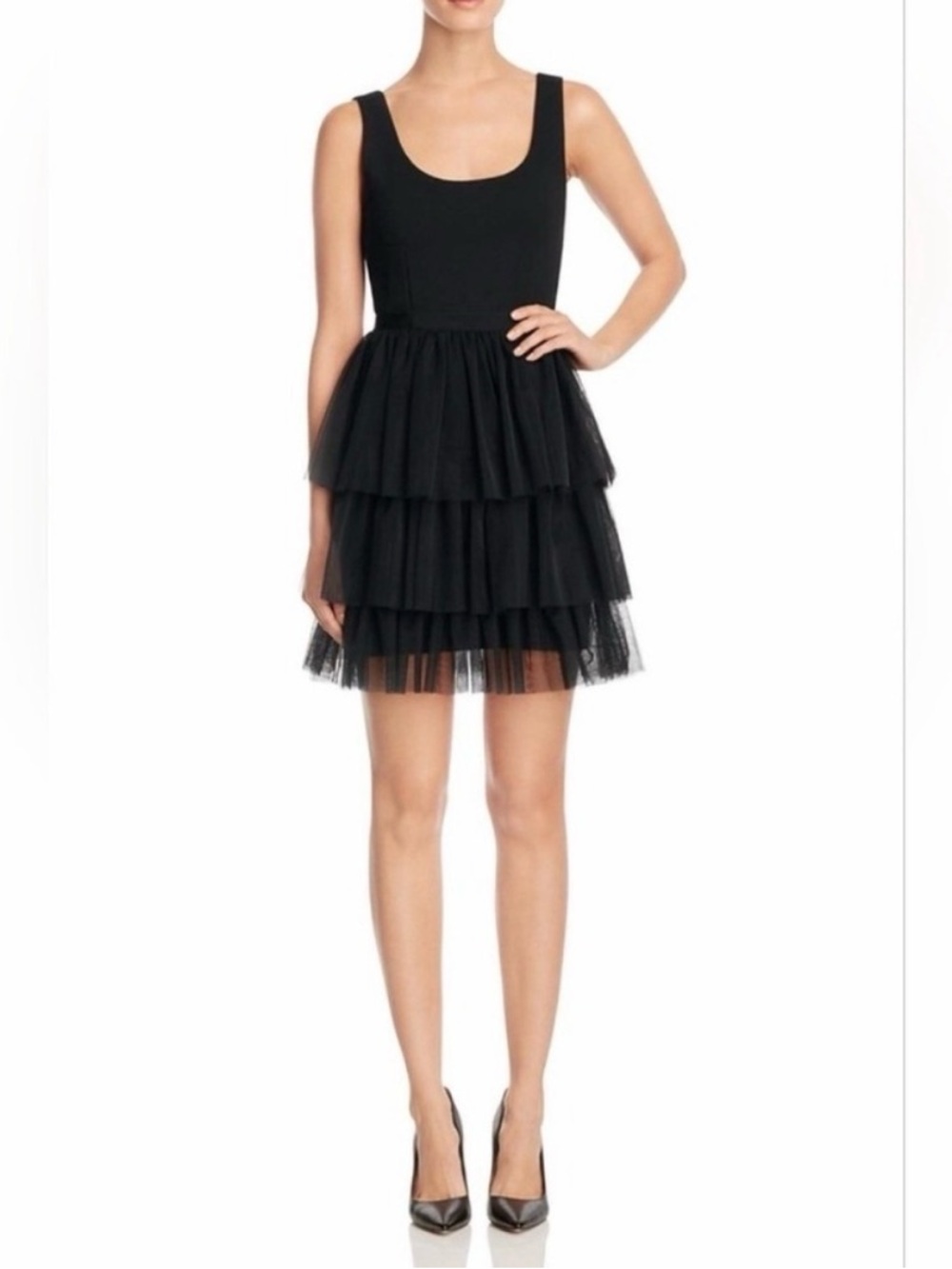 NWT SJP by Sarah Jessica Parker Tulle Dress Women's 8 Party Layered LBD